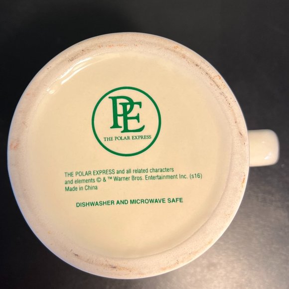 The Polar Express Ceramic Christmas Mug 3D Embossed Train BELIEVE Warner Bros. - Picture 6 of 7